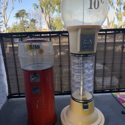 Vintage Bubble Gum Machines Both For $275