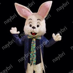Wendell purple Rabbit Easter Bunny Mascot For Sale 