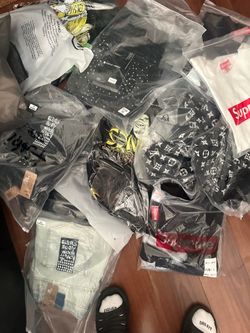 Lv polo, amiri shirts , supreme shirts and beanies, Alocs shirt, bape shirts , ksubis and purple jeans