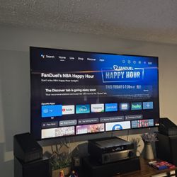 85" Sony X950H 4k UHD Smart TV,  with wall mount