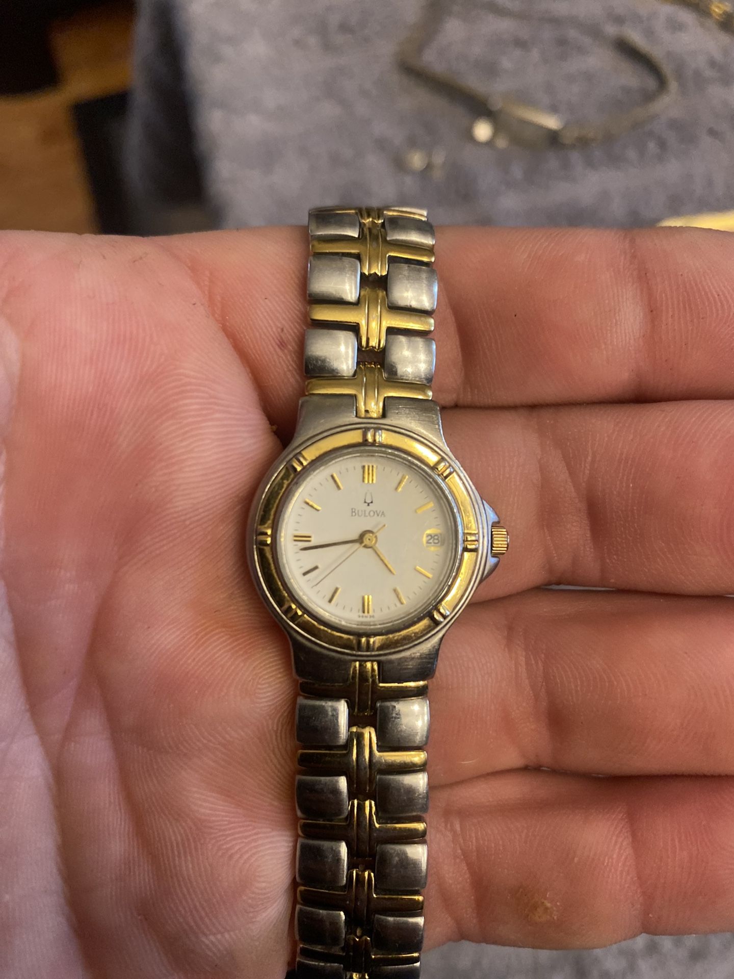 Bulova 2-Toned A3 Womens Watch! New Battery!