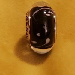 NEW Authentic Pandora Astroid Black & White Charm Bead.   Hallmarked PANDORA ALE S925.  Sterling Silver.  Please check out my other Pandora, Chamilia,