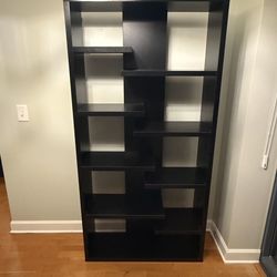 Modern Black Bookcase - 71” Tall - Located in Lakeshore East