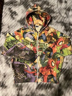 Kith x Marvel vs. Capcom All-Over Print Zip-Up Hoodie