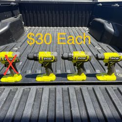 NEW RYOBI ONE+ 18V Cordless 1/2 in. Drill/Driver (Tool Only) **$30 Each, FIRM PRICE**