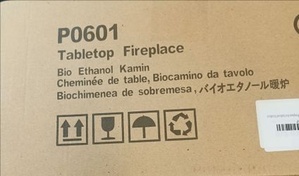 Outside patio table top fire pit