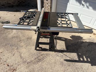 Craftsman 10" Contractor Table Saw (Model 113.299410) - Cast Iron Top & Upgraded Exact-I-Rip Fence