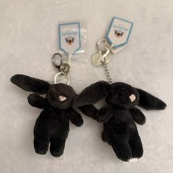 Jellycat Bashful Inky Bunny Bag Charm