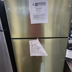 21.9 cu. ft. Top Freezer Refrigerator in Fingerprint Resistant Stainless Steel, Garage Ready