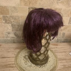 Purple Bob Wig Nice For Halloween