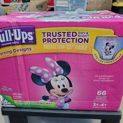 Brand New Unopened Box Of Pullups Size 3T-4T 66ct.