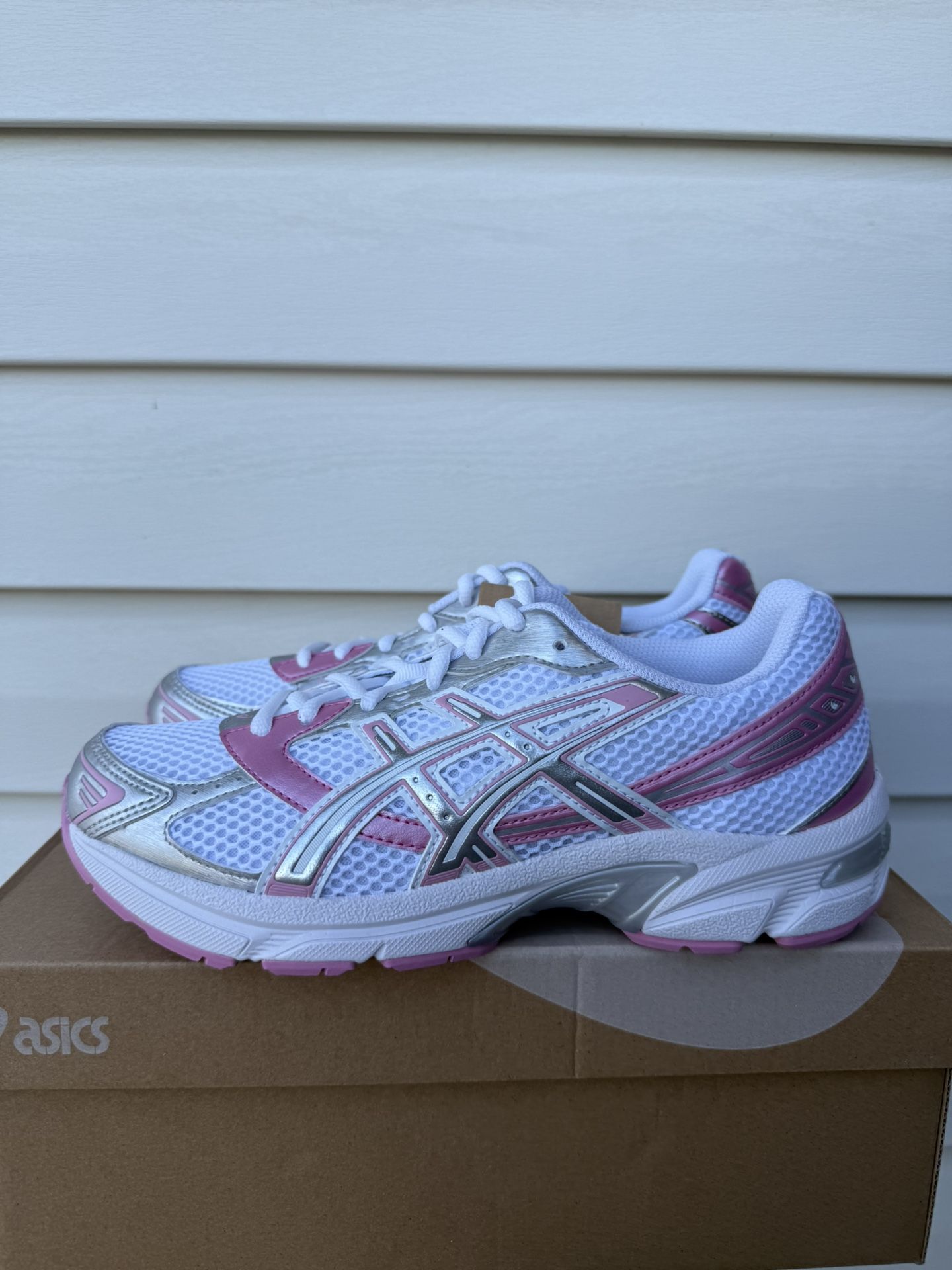 NEW ASICS GEL-1130 WHITE PURE SILVER PINK WOMEN'S SIZE’S 6.5 & 8 - 1202A507-100