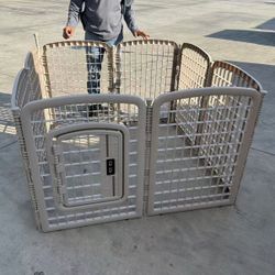 New In Box 34 Inch Tall 8 Panels Indoor Outdoor Dog Pet Exercise Playpen Fence Kennel Enclosure Crate Barrier Adjustable Detachable 
