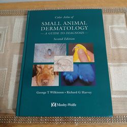 SMALL ANIMAL DERMATOLOGY COLOR ATLAS, 2ND ED HC by WILKINSON  1994