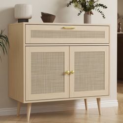 NEW Rattan wood Cabinets *Firm