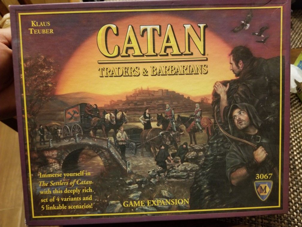 Catan expansion board game traders and barbarians