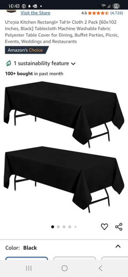 Black Formal Tablecloths 