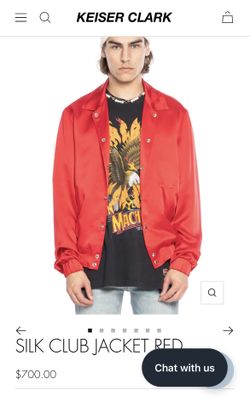Red Silk Jacket By Keiser Clark