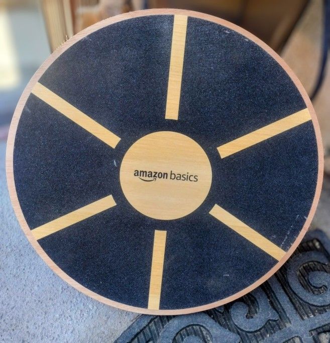 Amazon Basic Wood Wobbler Balance Trainer Board