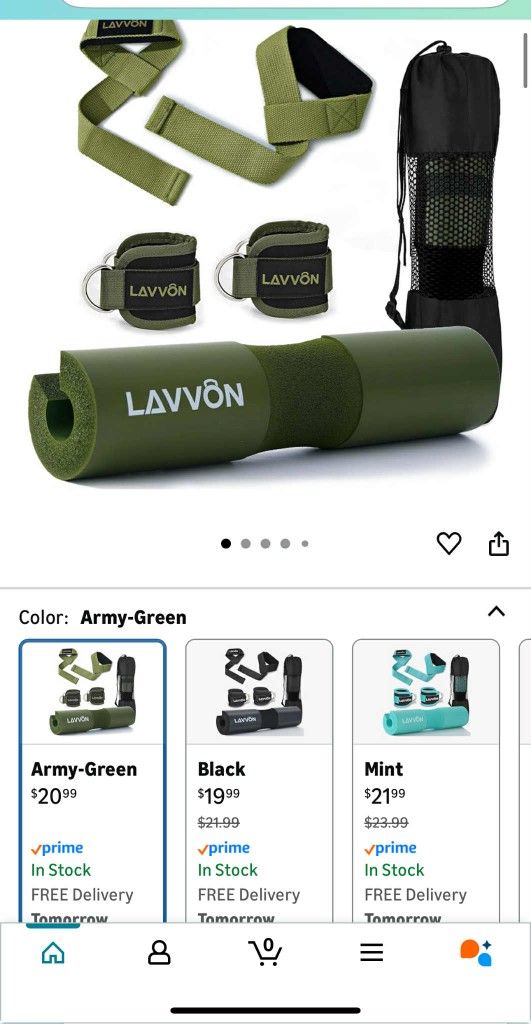 LAVVON Barbell Squat Pad Set