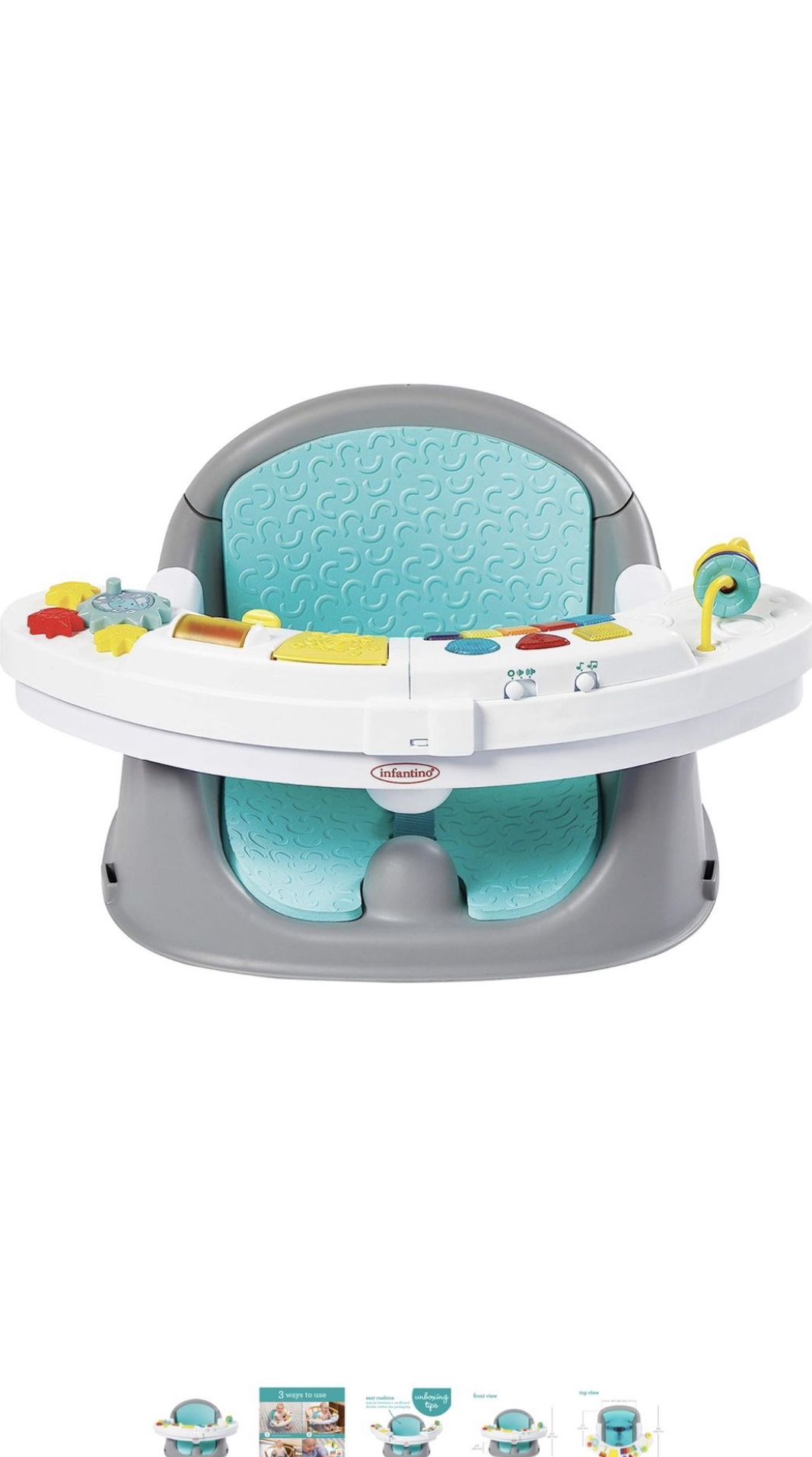 Infantino Music & Lights 3-in-1 Discovery Seat and Booster