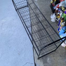 Shoe Rack /or For Folded TShirts Sweaters Etc Large Metal Black 