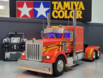 Custom Tamiya 1/14 RC Grand Hauler Semi Truck +MFC-01 LED Light & Sound +Upgrade