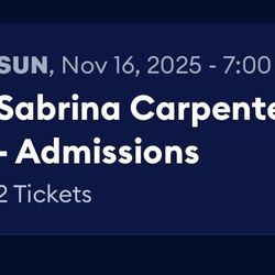 Sabrina Carpenter Tickets