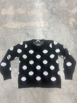 Black with Polka Dots Sweater Medium by Time and Tru