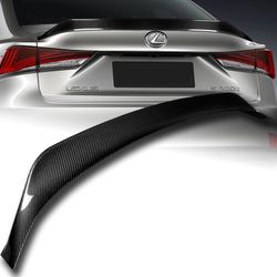 For 2014-2020 Lexus IS250 IS350 F-Sport AR-Style Carbon Fiber Rear Trunk Spoiler -(2-SPC-6614-CF