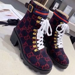 Monogram Women Wool G Boots