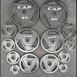 cast iron weight plates 255pounds (new)