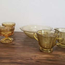 Gold Depression Glass