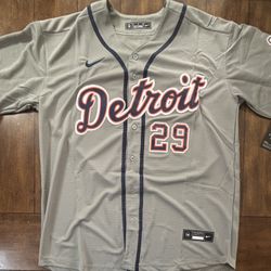 Detroit Tigers Tarik Skubal Gray Away Jersey Adult XL NWT