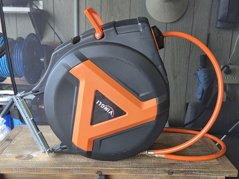 Vingli Retractable Air Hose Reel – Heavy Duty