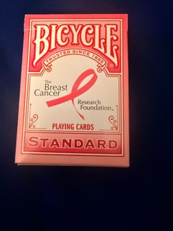 Bicycle Playing Cards Breast Cancer Research Foundation Pink Back - USED