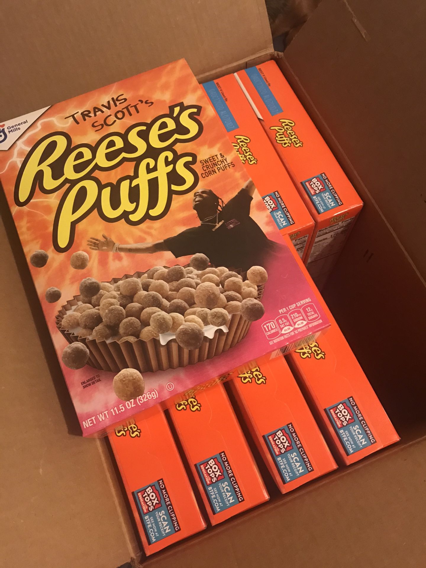 Travis Scott cereal regular size & family size