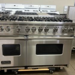 VIKING 48”WIDE ALL GAS RANGE STOVE STAINLESS STEEL
