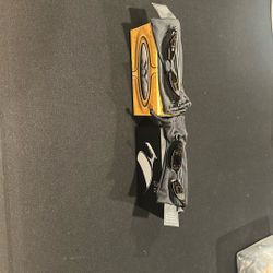 Rare Oakley Titanium And Dark Frame Square Wire