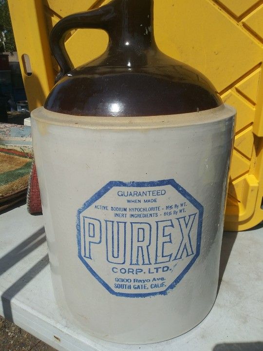 Vintage Red Wing Purex 5 Gallon Stoneware Jug