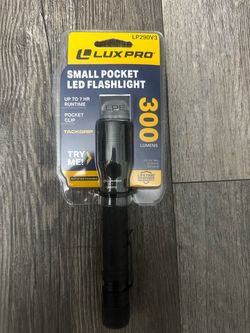 Lux Pro Small Pocket LED Flashlight With Pocket Clip Tackgrip