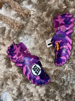 Purple Bape Crocs Size 9