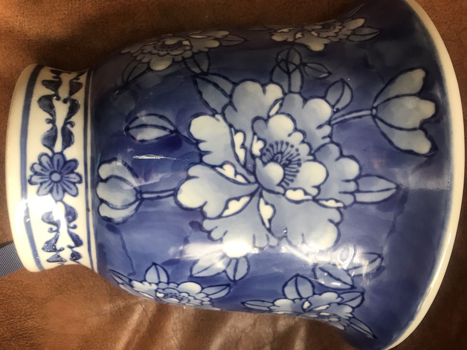 Vintage Wall pocket and Hand painted Tile