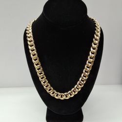 Gold Cuban Chain Hollow 10kt YG
