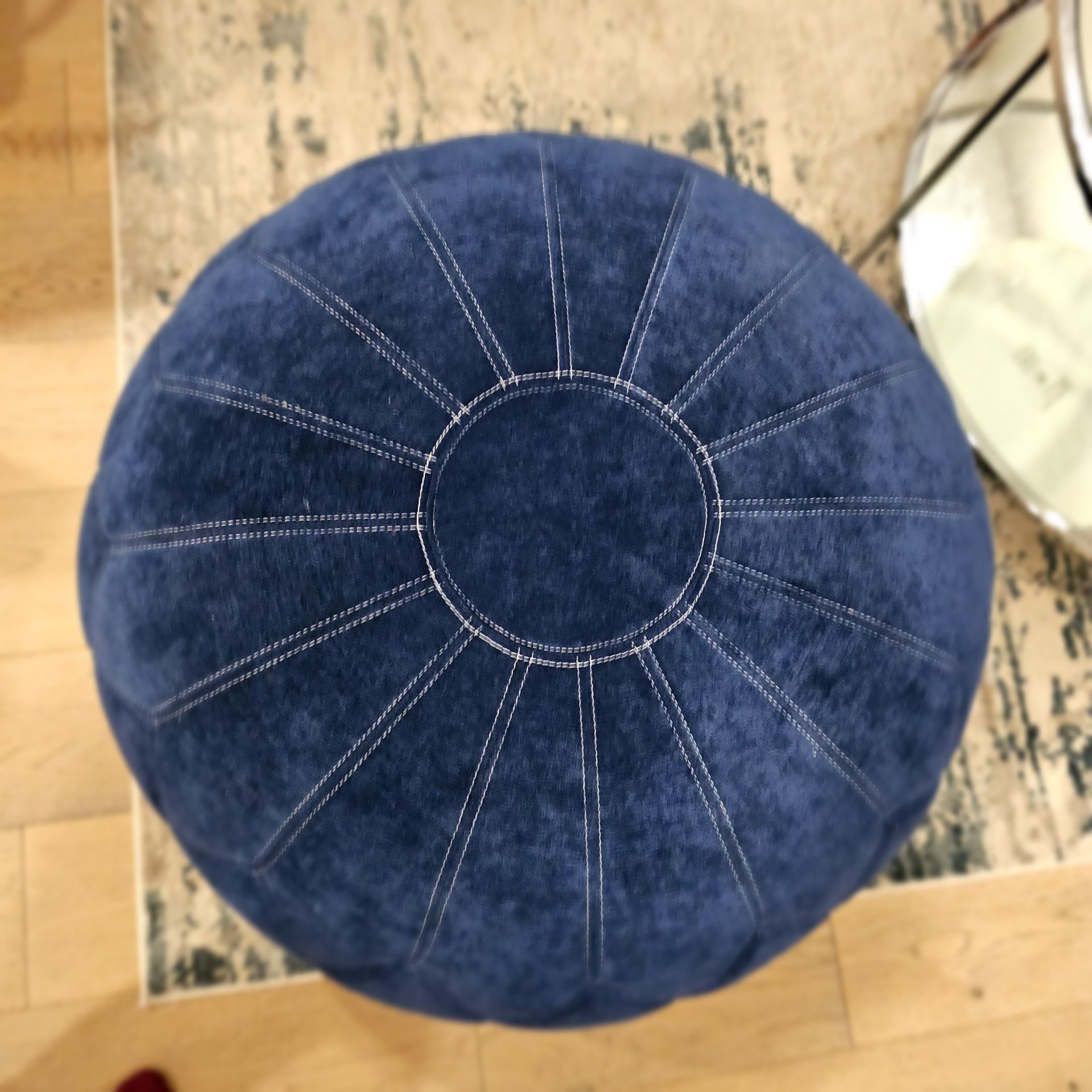 Royal Blue Ottoman