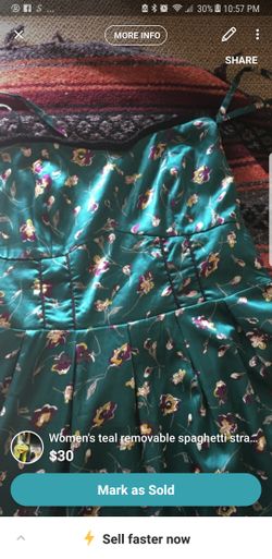 Teal dress large