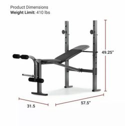 Weider XR 6.1 Workout Bench - New Unopened