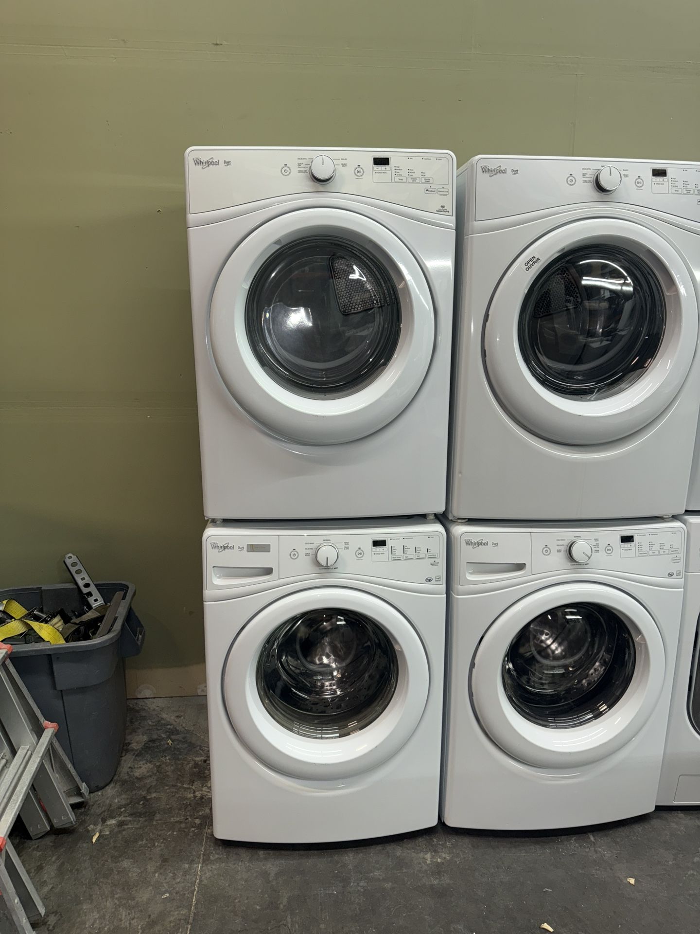WHIRLPOOL XL CAPACITY ELECTRIC WASHER & DRYER