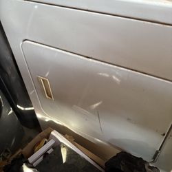 Black and gray Washer and dryer