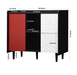 Cabinet with Storage, Rug,